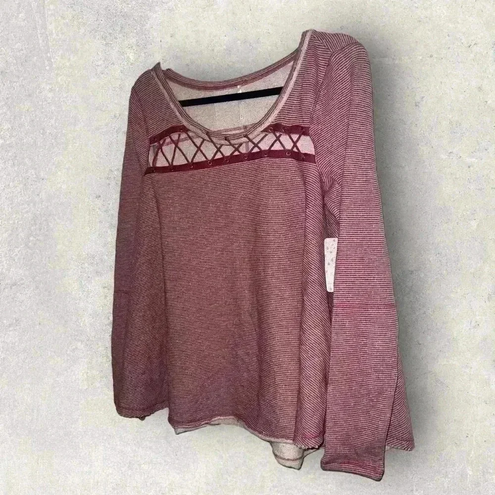 NWT free people Lacey love sweater size small